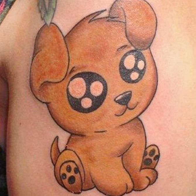 Tatuaje de un osito de peluche