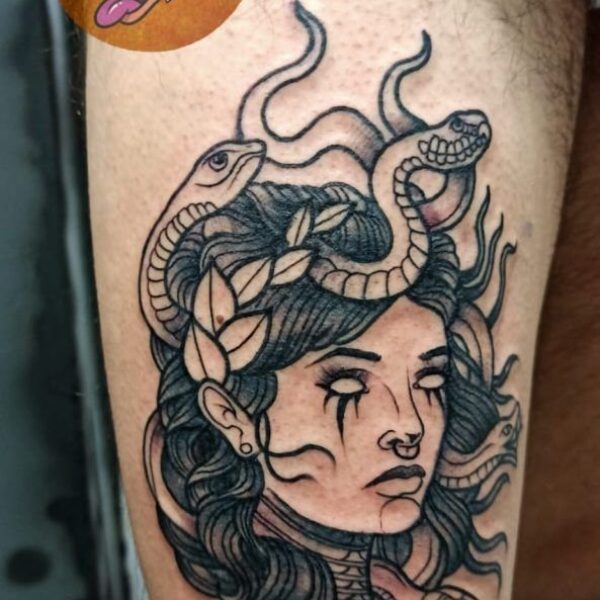 tatuaje nueva escuela tatuaje nueva escuela de la medusa