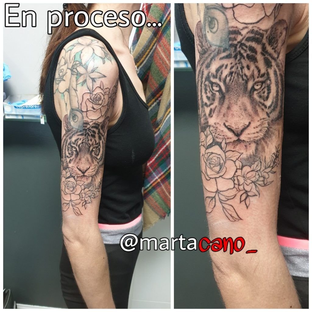 tatuaje realista tigre - Circe Tattoo