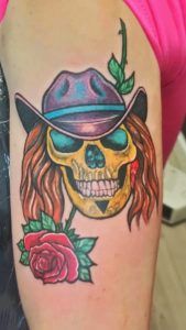 Calavera estilo neotradicional