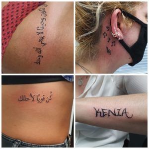 Minitattoo estilo lettering