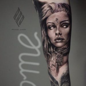 rostro tattoo estilo realismo