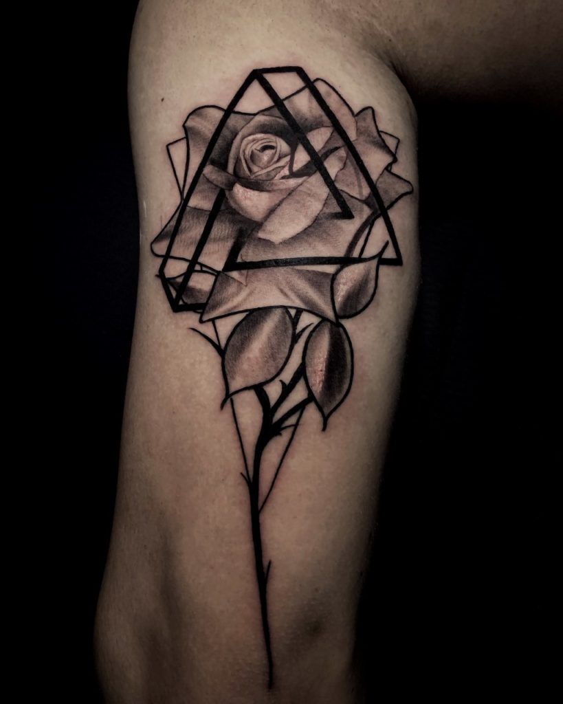 tatuaje de una rosa