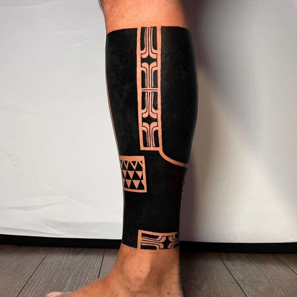 Tatuaje estilo maoríes