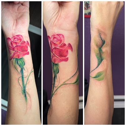 tatuajes rosas