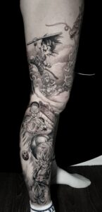 tatuaje manga comic dragón ball z