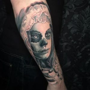 catrina realismo tattoo