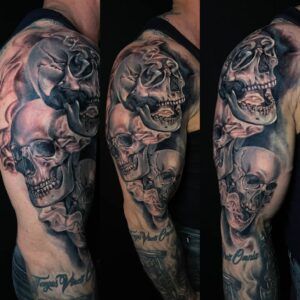 realismo tatuajes calaveras