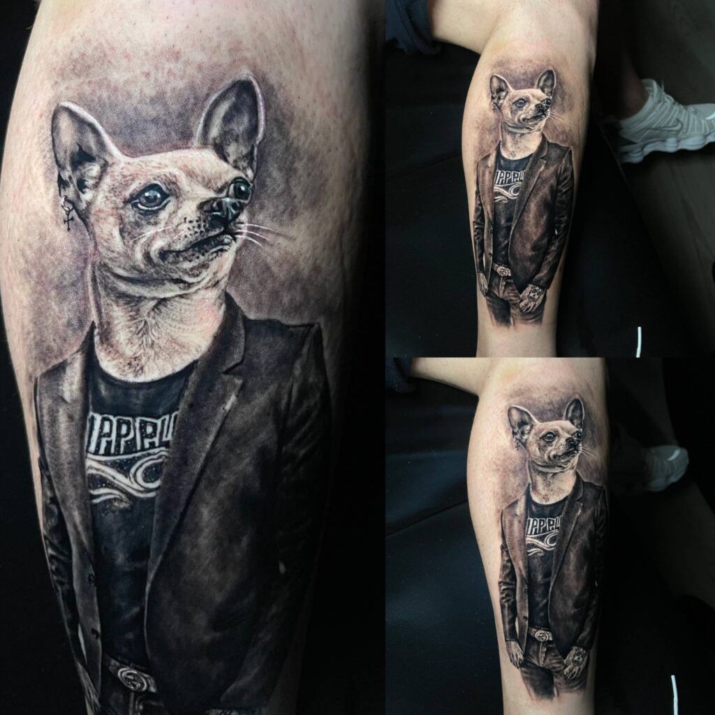 realismo tatuajes de perros