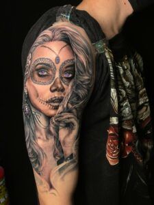 catrina realismo tattoo