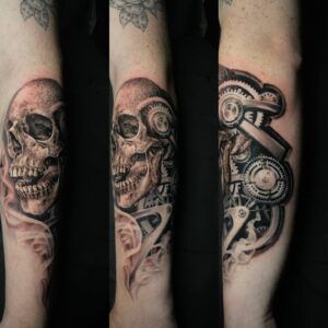 tatuaje Calavera realista