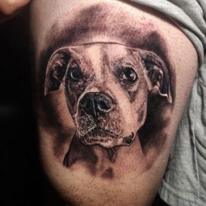 Retrato de perro estilo realismo