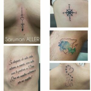 varios tatuajes minimalistas