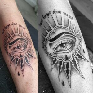 Ojo neotradicional tattoo