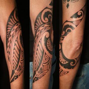 tatuajes mayas en el brazo