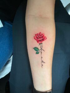 Rosas realismo tatuajes