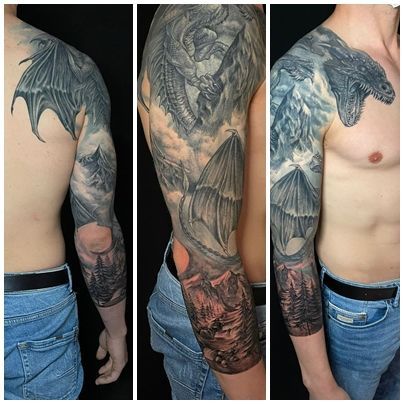 Tatuajes de manga para lucir en todo el brazo