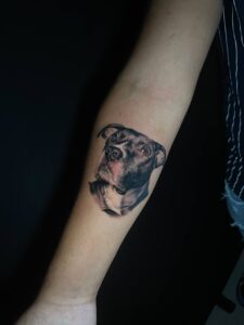 tatuajes  realismo retrato perro