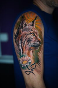 tatuajes realistas lince