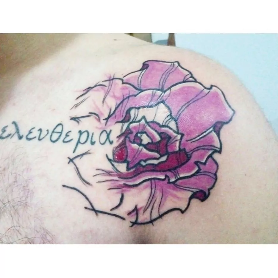 Tatuajes watercolor rosa
