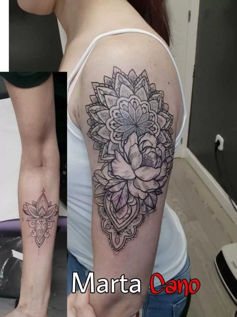Tatuajes estilo minimalistas con líneas finas.