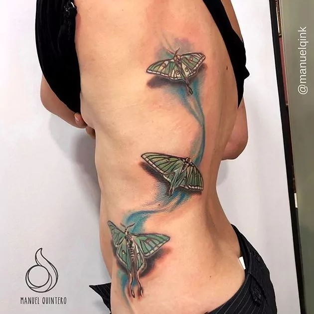 Tatuaje mariposas a color