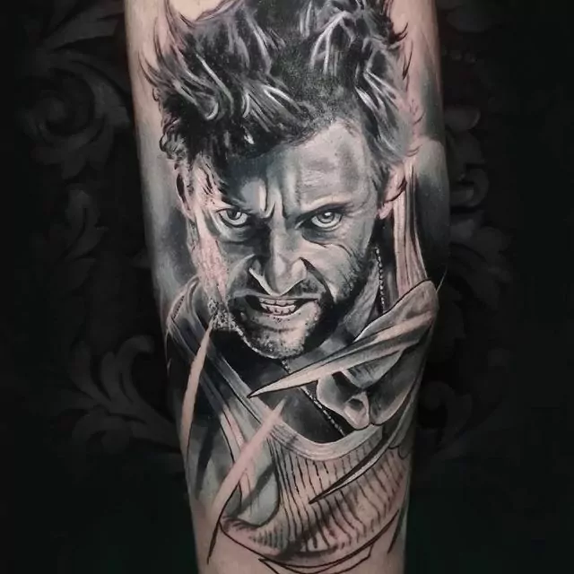 Tatuaje James Logan estilo realismo