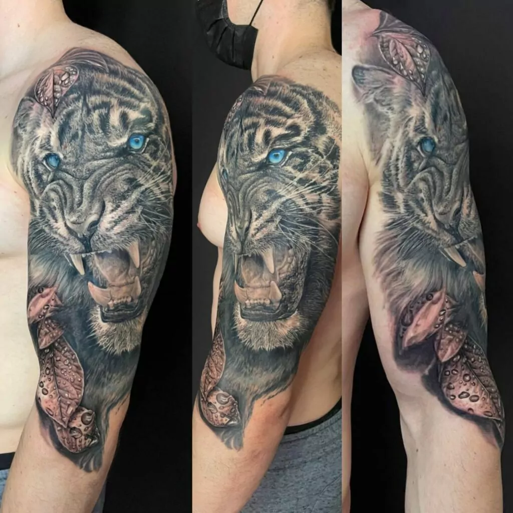 tigre tatuaje realista