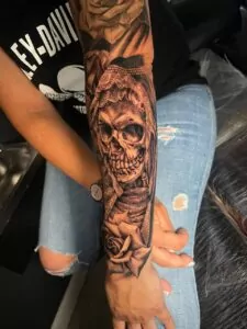 tatuaje Calavera realista