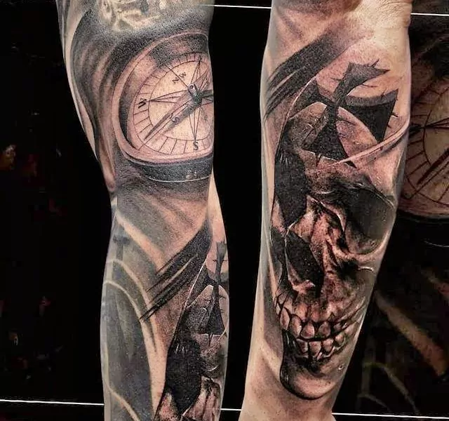 tatuajes hombre brazo realista