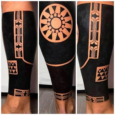 tatuajes tipo maori blackwork mayas