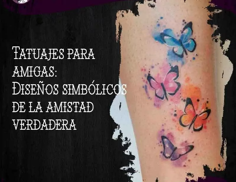 tatuajes para amigas watercolor